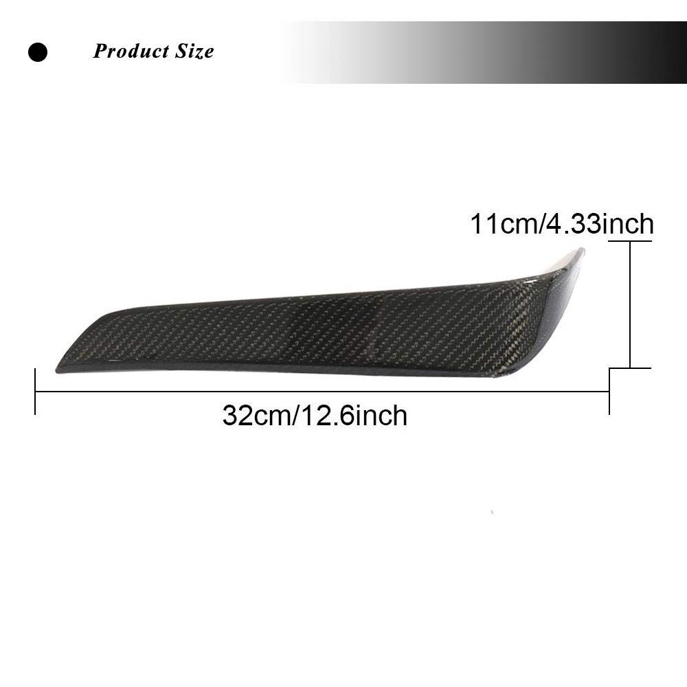 Premium Carbon Fiber Rear Fender Vent for Tesla Model X (2016-2018) - Compatible with 75D/90D/P90D/100D/P100D - 2-Piece Set - Rear Air Intake Vent Trim - Enhances Style & Aerodynamics - Perfect for Car Enthusiasts & Performance Upgrades
