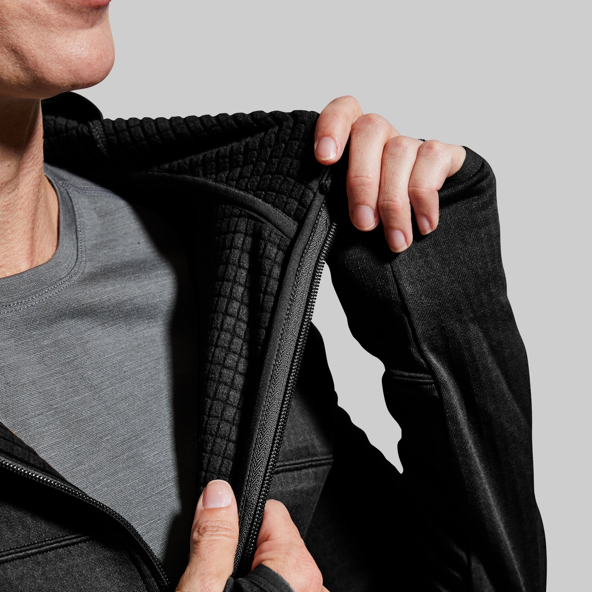 Women's Quiver Full Zip Hoodie - Soft Fleece Jacket with Pockets for Outdoor & Casual Wear (Black) - Perfect for Hiking, Running, and Everyday Comfort