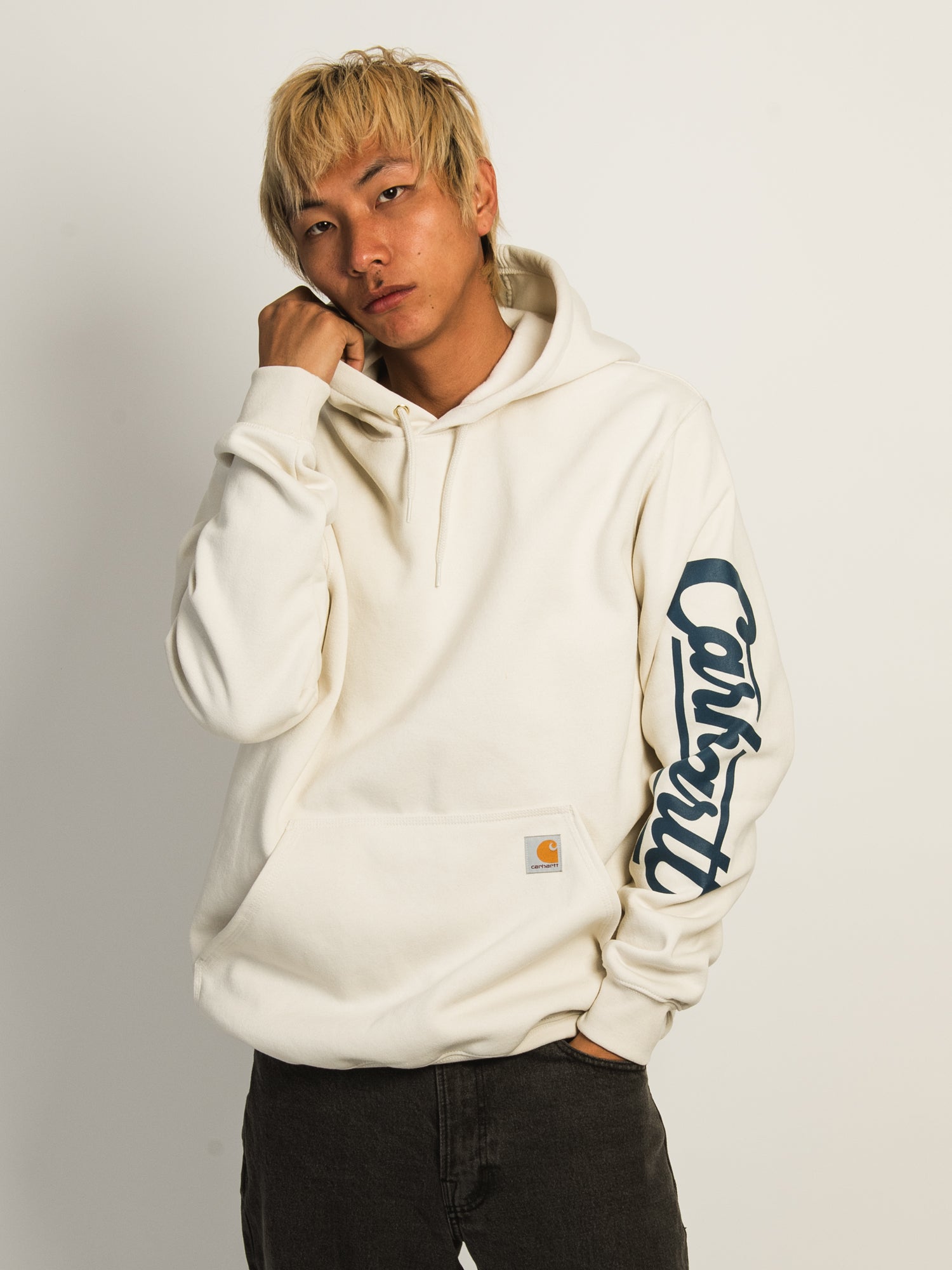 Carhartt Loose Fit Midweight Graphic Sweatshirt for Men - Comfortable Casual Pullover Hoodie for Work, Outdoor & Everyday Wear