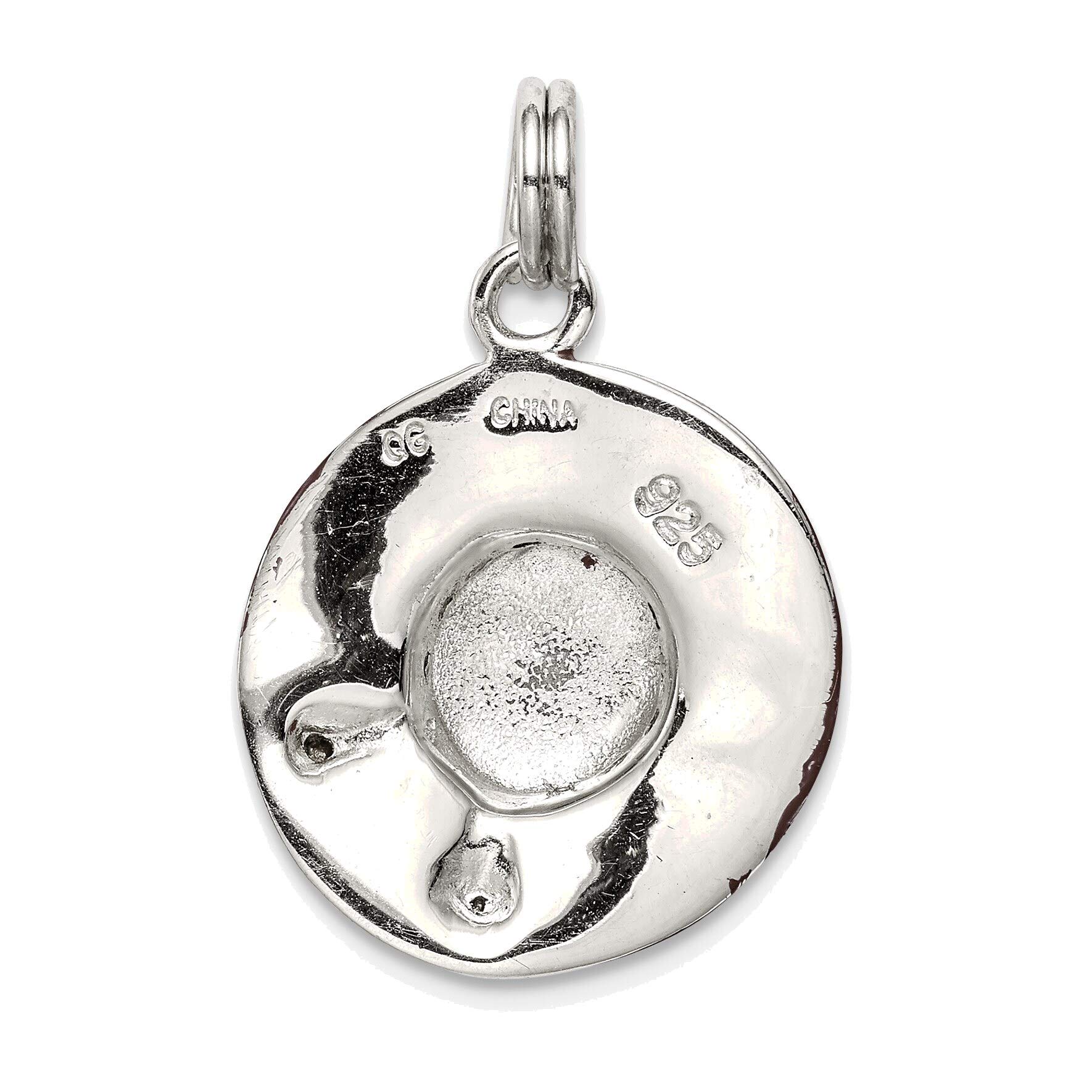 Sterling Silver CZ Enamel Hat Charm - Bonyak Jewelry for Cowboy Hats