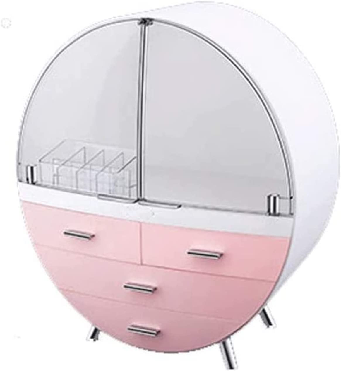 Corsehild Large Makeup Organizer Box with Drawer - Waterproof Cosmetic Storage for Bathroom & Dresser