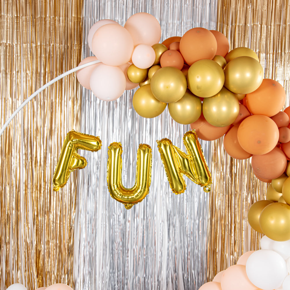 Balloonify Gold Mylar Letter F Balloon - 16 Inch Large Foil Alphabet Balloon for Birthday Party Decorations, Baby Showers & Graduation Celebrations