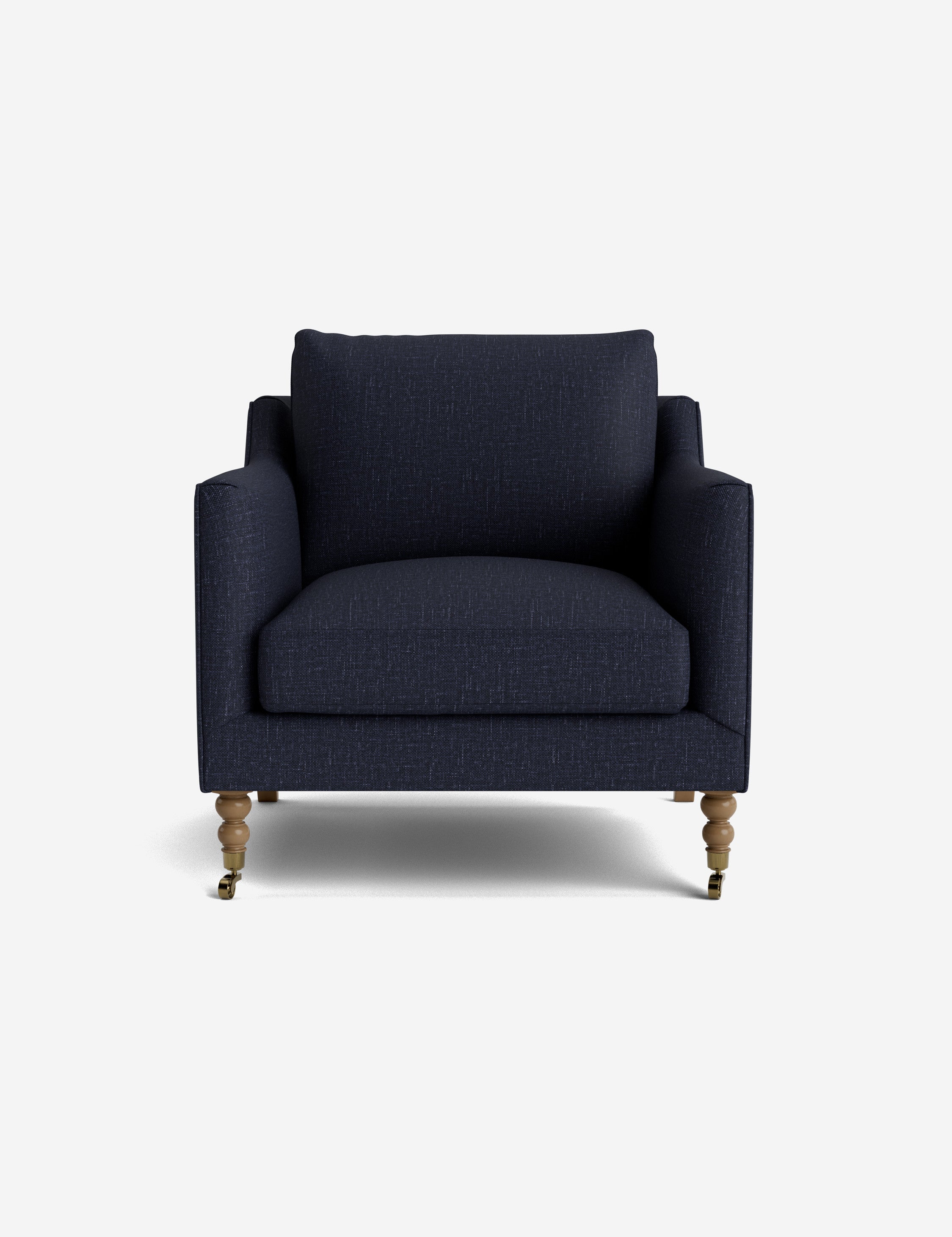 Fabienne Accent Chair - Modern Upholstered Lounge Chair for Living Room, Bedroom & Office - Comfortable Reading Chair with Sturdy Wooden Legs
