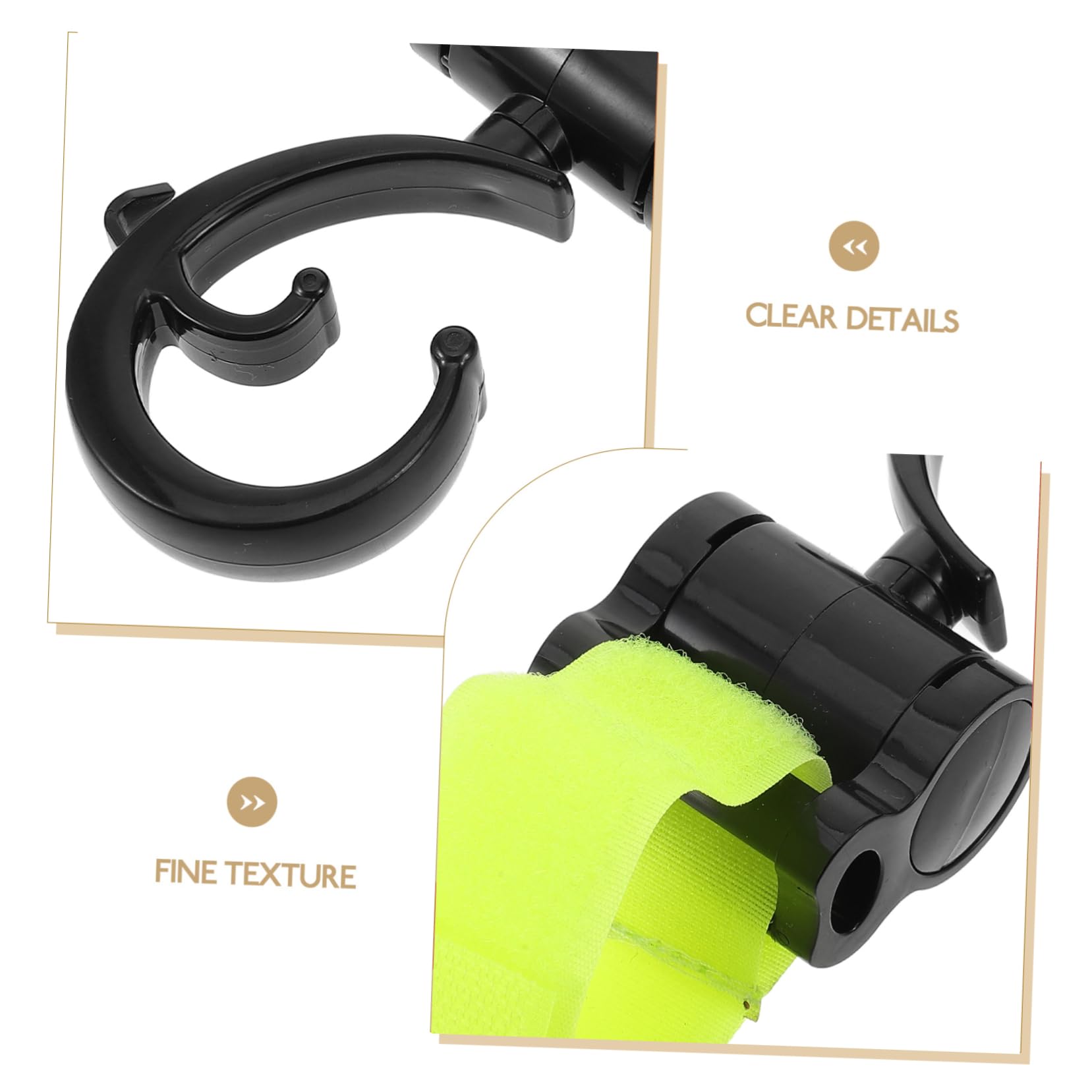 LALADEFIEE Stroller Organizer Hooks - 4 Pack Durable Plastic Stroller Hangers for Diaper Bags, Toys & Accessories | Perfect for Baby Strollers, Shopping Carts & Travel Gear Organization