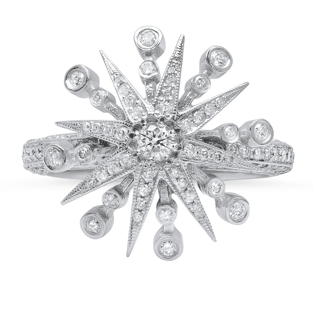 Colette Star Ring - Elegant Sterling Silver Stackable Ring for Women | Perfect for Everyday Wear, Gift Giving & Special Occasions