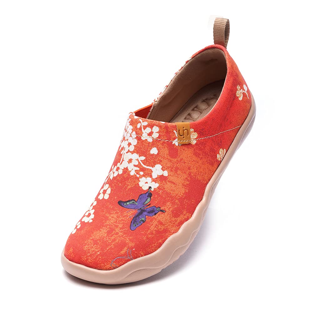 UIN Women's Art Travel Slip-On Shoes - Lightweight Breathable Comfortable Loafers for Walking, Work & Casual Wear | Stylish Slip-On Flats for Women | Perfect for Travel, Office & Everyday Use