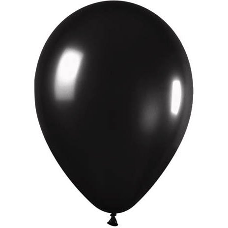 5 Inch Metallic Black Betallatex Latex Balloons - Premium Party Decorations for Birthdays, Weddings & Events