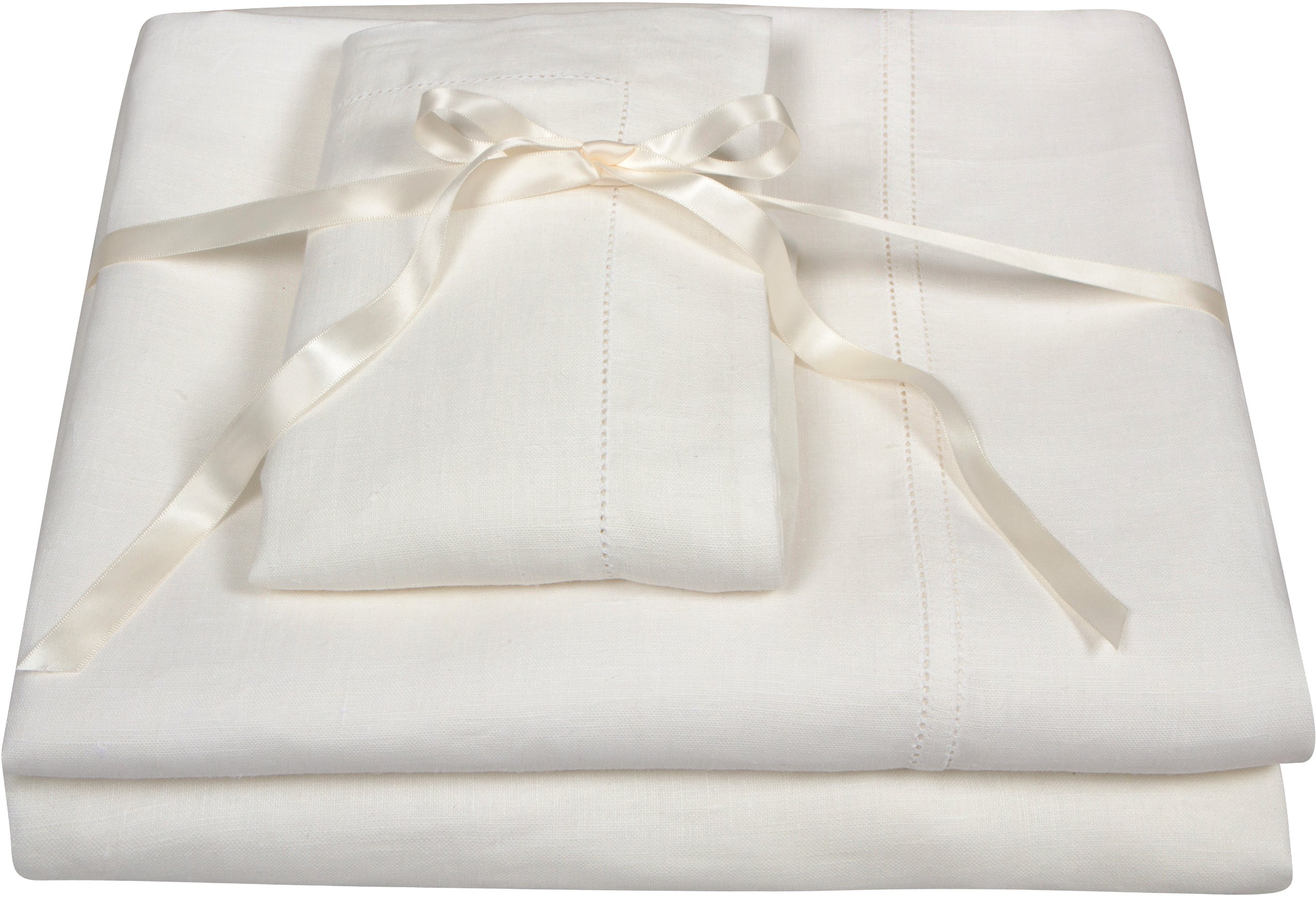 100% Pure Linen Bedding Set 4pc - Queen Size Breathable & Soft Bed Sheets for All Seasons | Perfect for Home, Hotel, and Guest Room Comfort