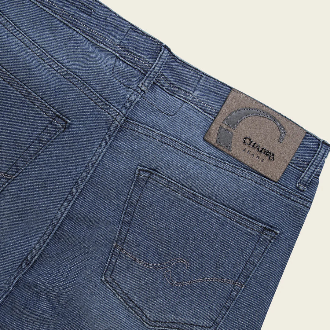 Cuadra Indigo Stretch Denim Jeans for Men - Ultimate Comfort, Relaxed Fit, Premium Quality | Perfect for Casual Wear, Office & Night Out
