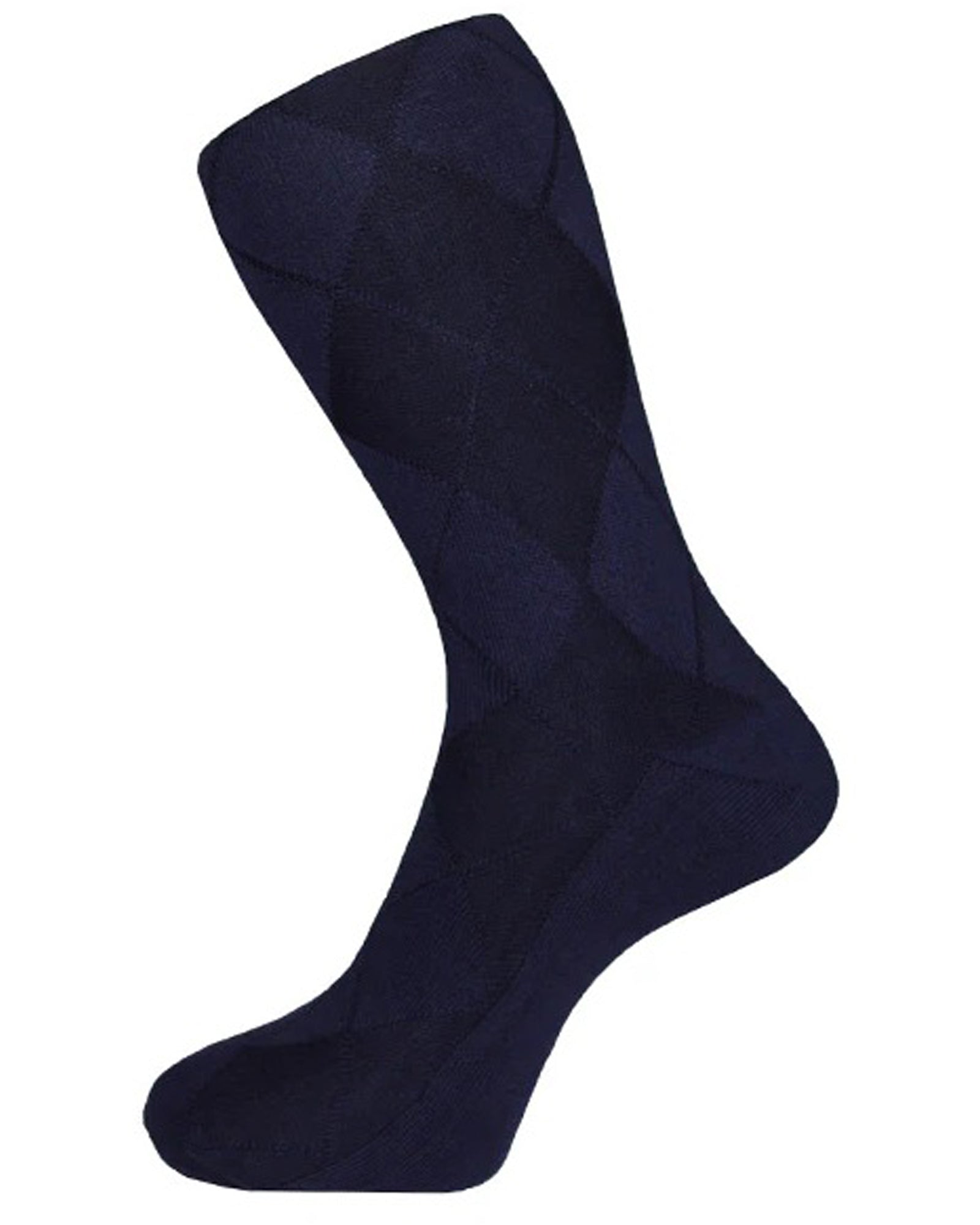 DÉCLIC Plain Diamond Socks for Men & Women - Navy Blue Crew Socks - Comfortable Casual & Dress Socks for Everyday Wear, Office, and Gifts