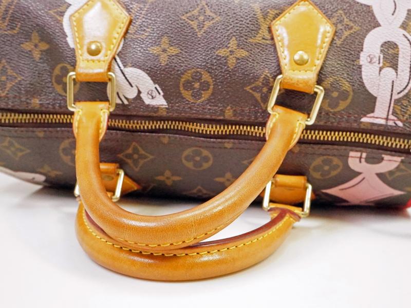 Authentic Pre-Owned Louis Vuitton Monogram Bay Speedy 30 Handbag - Limited Edition Rose Ballerine Poppy (M41989 220053) | Luxury Vintage Crossbody Bag for Women, Perfect for Travel & Everyday Use