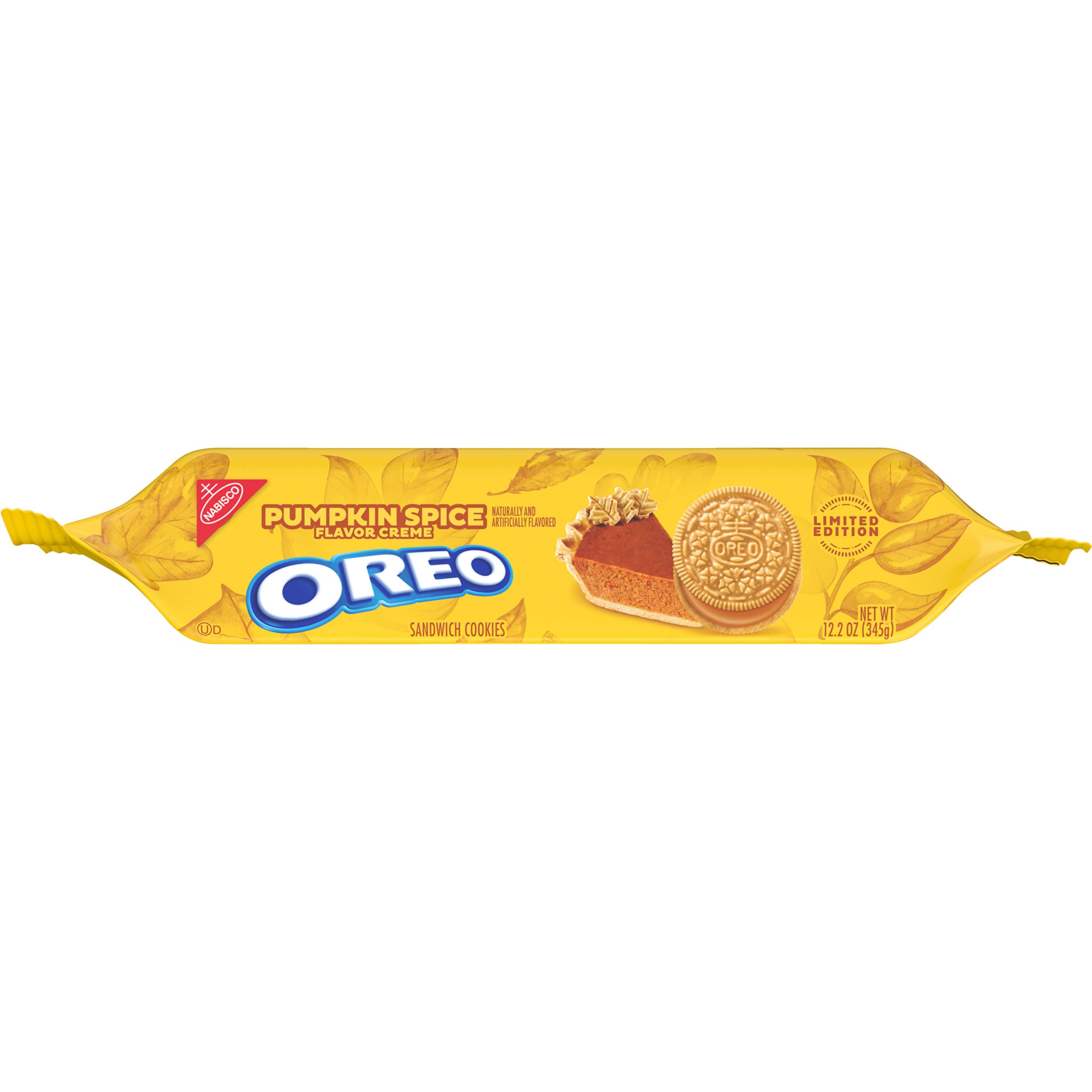OREO Pumpkin Spice Sandwich Cookies - Limited Edition Fall Treat, 12 Pack (12.2 oz) - Perfect for Halloween Parties, Thanksgiving Desserts & Seasonal Gift Baskets