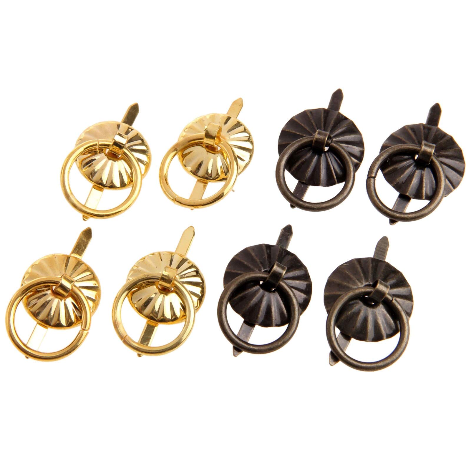 12Pcs Antique Bronze Cabinet Knobs and Handles - Vintage Drawer Pulls for Kitchen Cabinets, Cupboards & Furniture (Color A) | Perfect for Home Renovation & DIY Projects