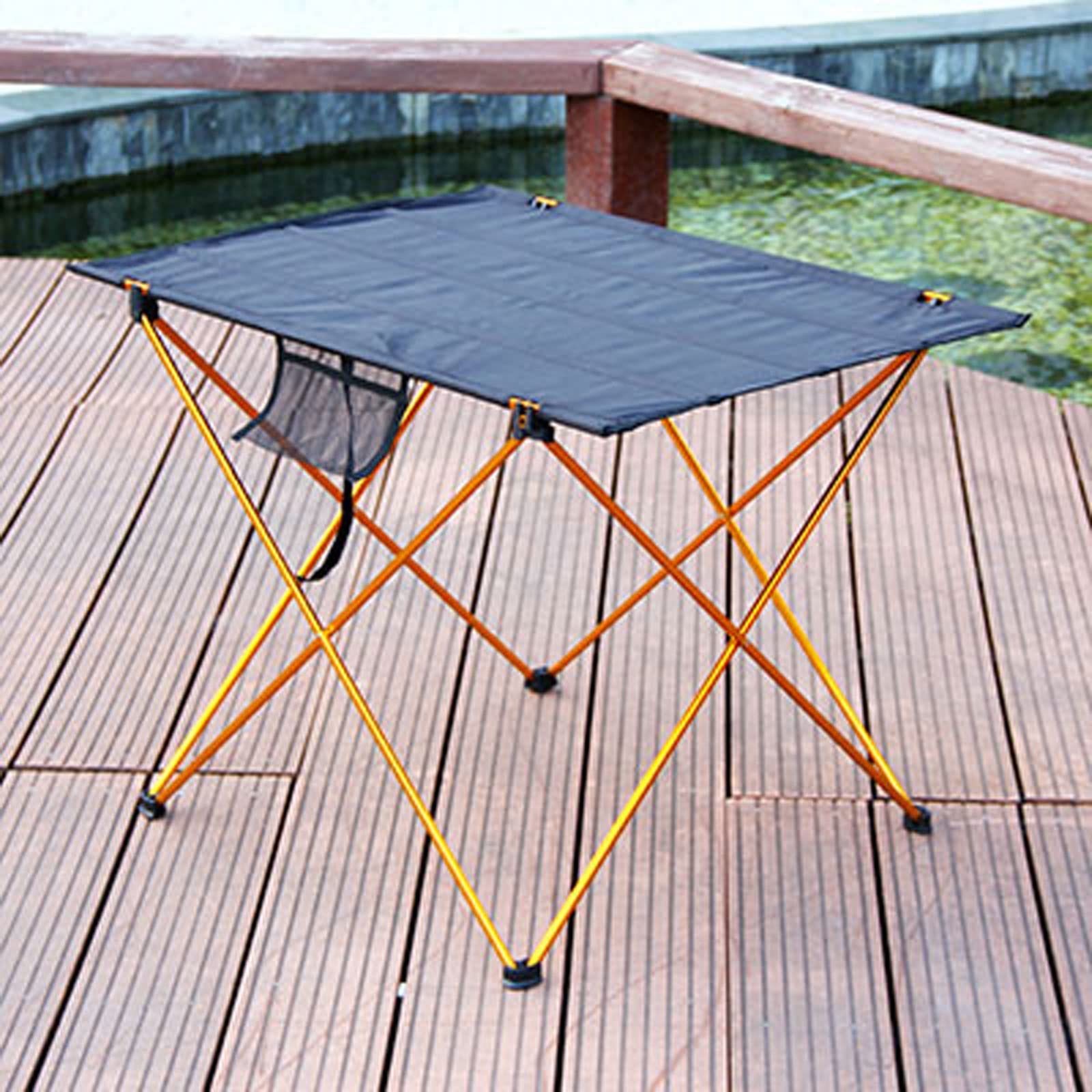 Ultra Lightweight 6061 Aluminum Alloy Folding Camping Table - Portable Foldable Desk for Outdoor, Picnic, Travel & Home Office Use - Perfect for Camping, Beach, Backyard & Bedside Laptop Work