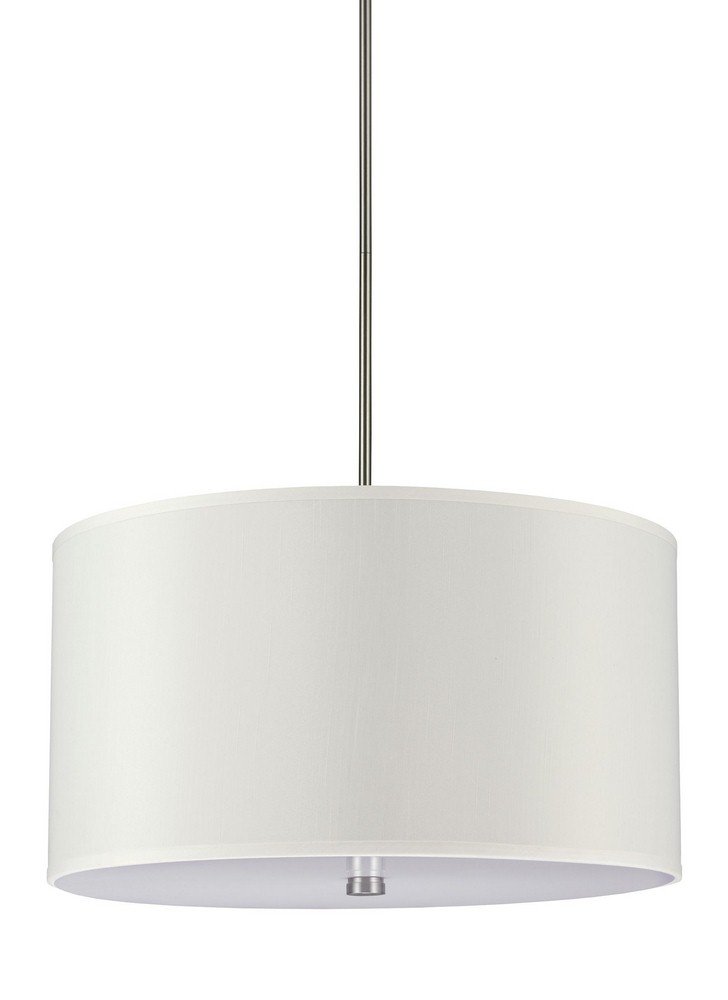 Sea Gull Lighting 65262-962 Dayna Shade 4-Light Modern Pendant Light Fixture in Brushed Nickel - Perfect for Kitchen Island, Dining Room & Entryway Lighting