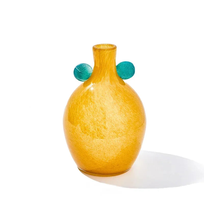 Elegant Carousel Pop Glass Vase - Modern Home Decor for Flowers, Centerpiece, Wedding & Party Decorations - Perfect for Living Room, Dining Table, and Special Events