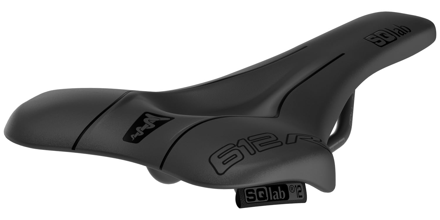 SQlab 612 Ergowave R Mountain Bike Saddle - Carbon Fiber Reinforced Polyamide Unisex MTB Saddle for Men & Women | Comfortable Cycling Seat for Trail Riding, Enduro & Cross-Country Biking