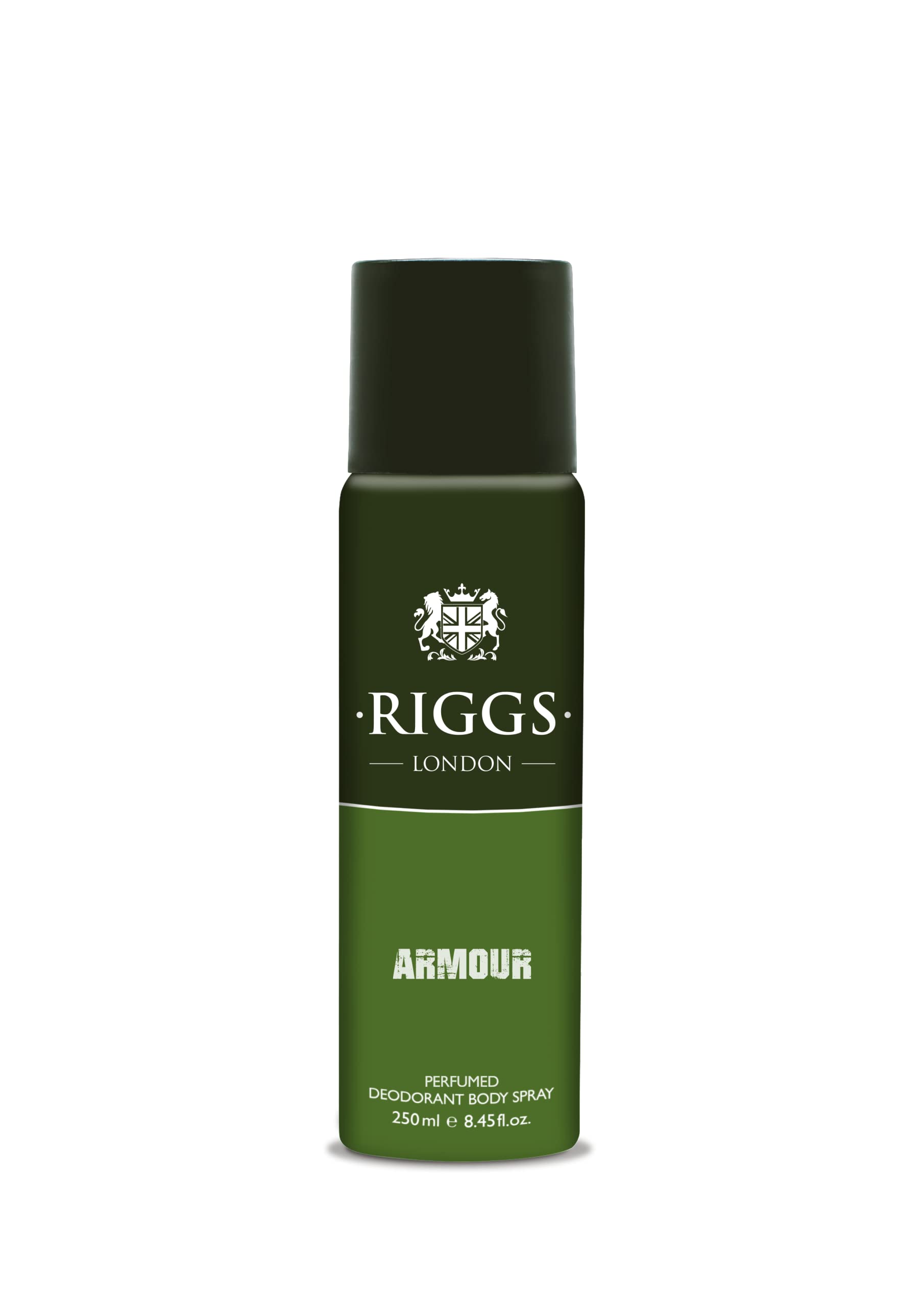 RIGGS LONDON Armour Perfumed Deodorant Spray 250ml - Long Lasting Freshness