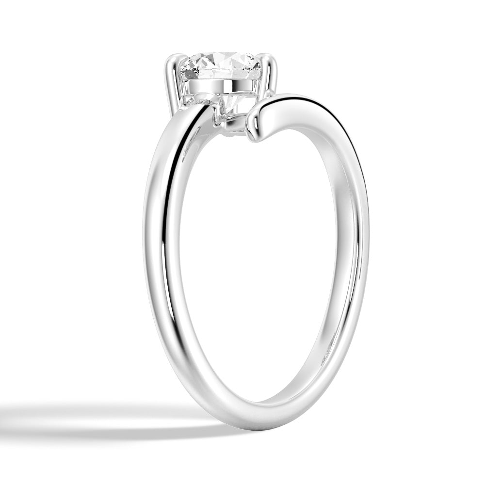 Exquisite Round Cut Lab Grown Diamond Promise Ring - 1 Carat D Color VVS1 Clarity - Perfect for Engagements, Anniversaries & Romantic Gift Giving