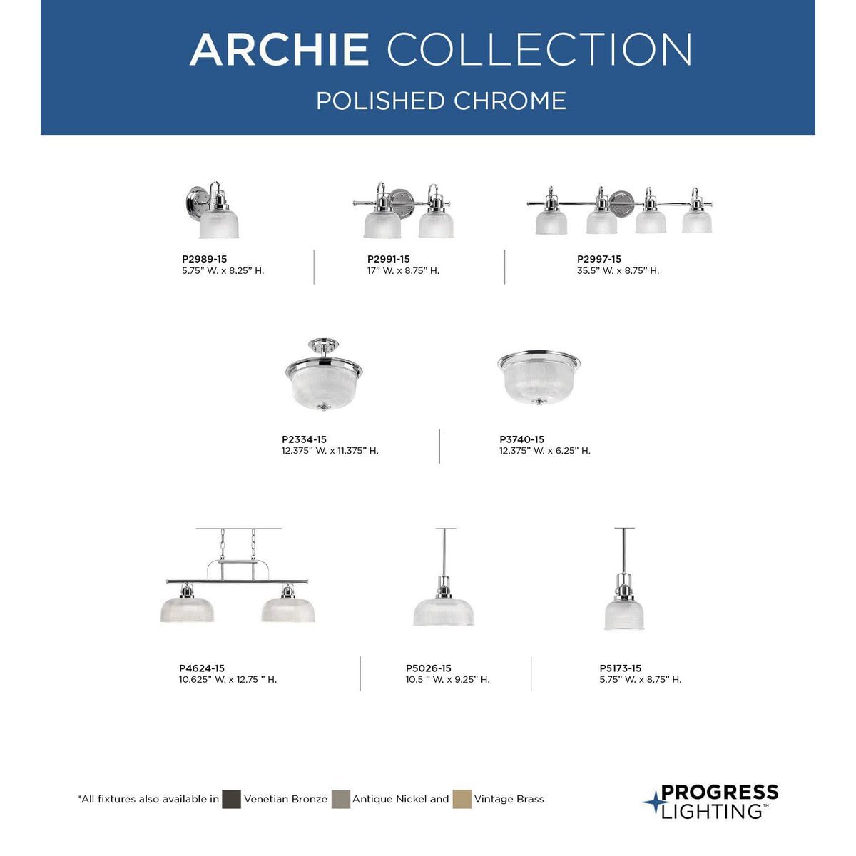 Archie Collection 4-Light Coastal Bathroom Vanity Light - Clear Double Prismatic Glass Shade with Polished Chrome Finish - Perfect for Beach House, Bathroom, and Coastal Style Decor