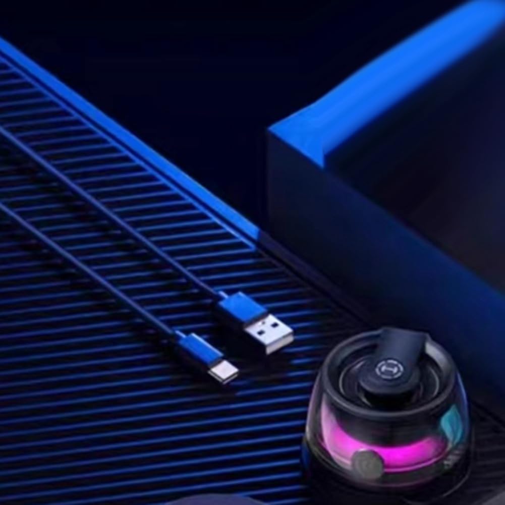 Kioball Portable Magnetic Bluetooth Speaker - Mini Wireless Sound Box with Bluetooth 5.3, RGB Lighting & Phone Holder - True Wireless Bass Speaker for Outdoor, Travel, Home, and Party Use