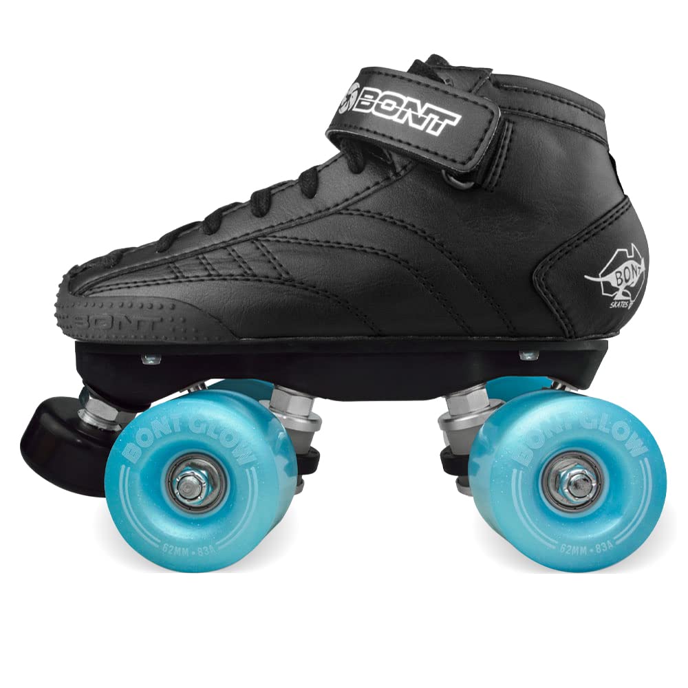 Bont Prostar Kids Roller Skates with LED Light Up Wheels – Professional Adjustable Quad Skates for Boys & Girls – Perfect for Indoor & Outdoor Skating, Rinks, and Birthday Gifts