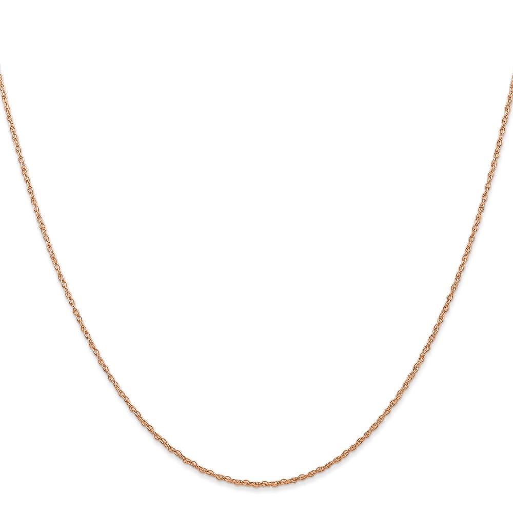 14k Gold 0.7mm Carded Cable Rope Chain Necklace for Women - Diamond2Deal | Elegant Layering Necklace for Everyday Wear, Gift Giving & Special Occasions