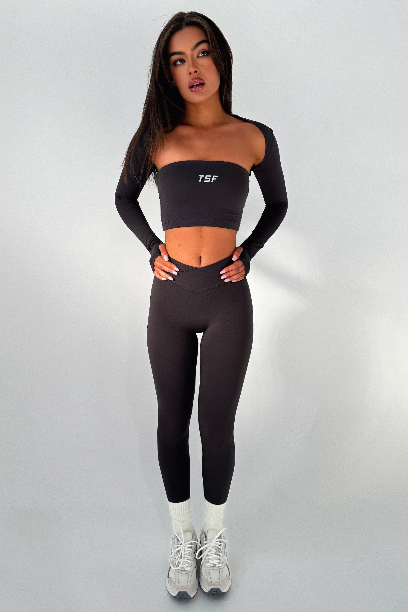 Koda Strapless Crop Top - Grey | Women's Fashion, Summer Outfits, Casual Wear