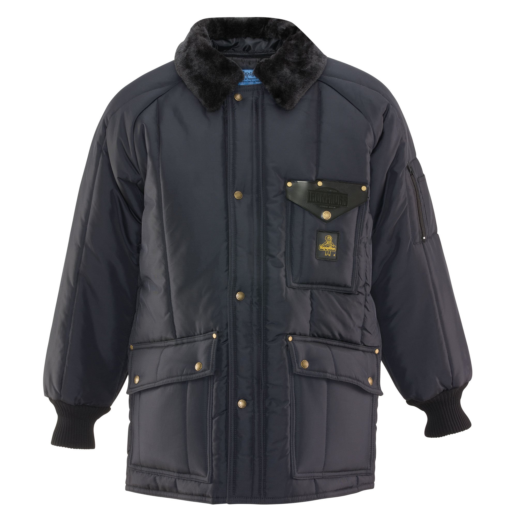 RefrigiWear Men's Heavy Duty Insulated Work Jacket - Cold Weather Winter Coat for Outdoor Activities, Hunting & Construction - Waterproof & Windproof