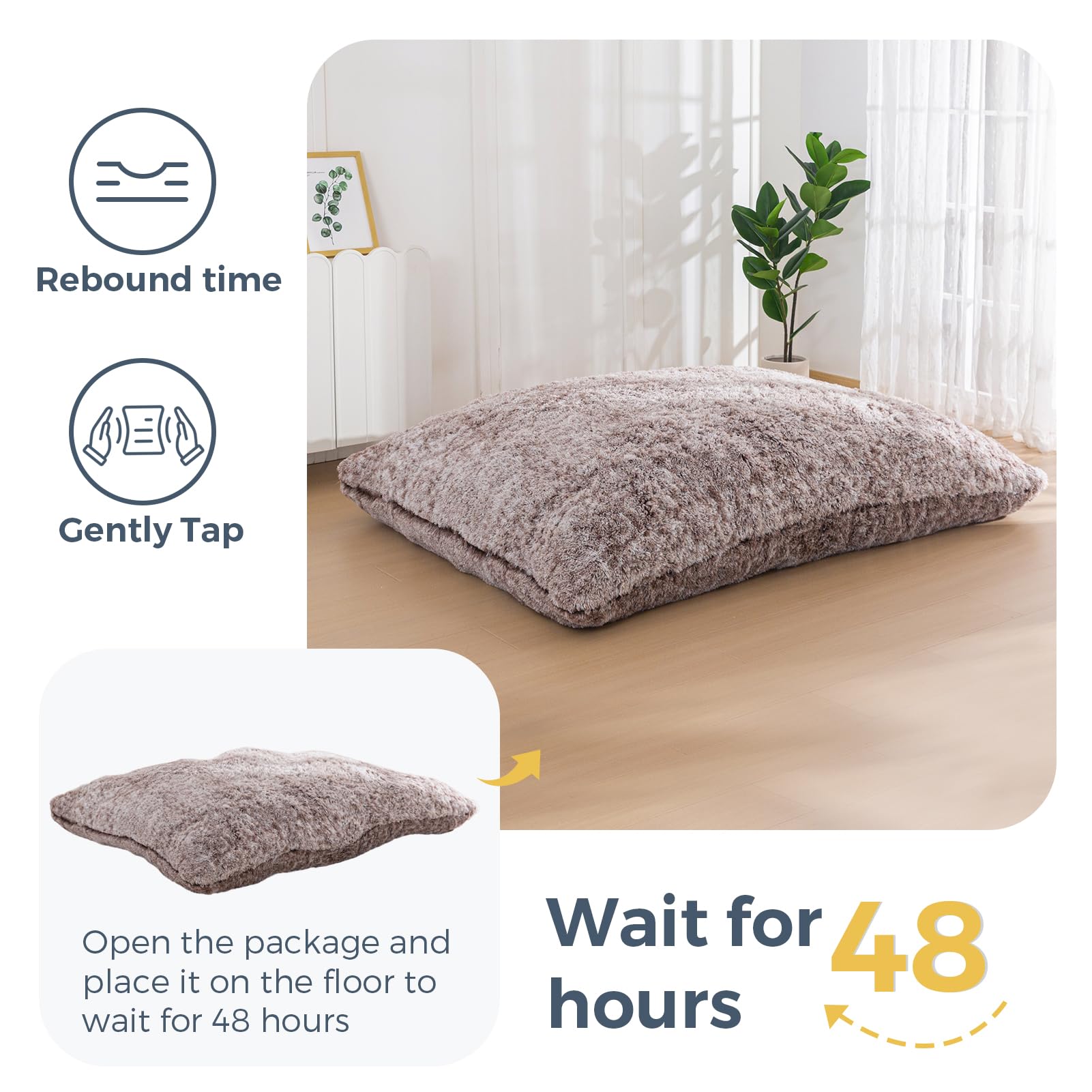 MAXYOYO 3-in-1 Convertible Bean Bag Chair - Giant Memory Foam Sofa Bed & Floor Mattress with High Density Support for Living Room, Bedroom, Dorm | Multi-Functional Lounger for Relaxing, Gaming & Sleep