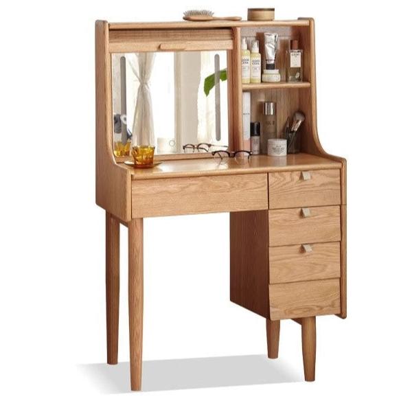 31.4x15.7x50.7 inch / 80x40x129 cm / Natural Wood Color / Dressing table