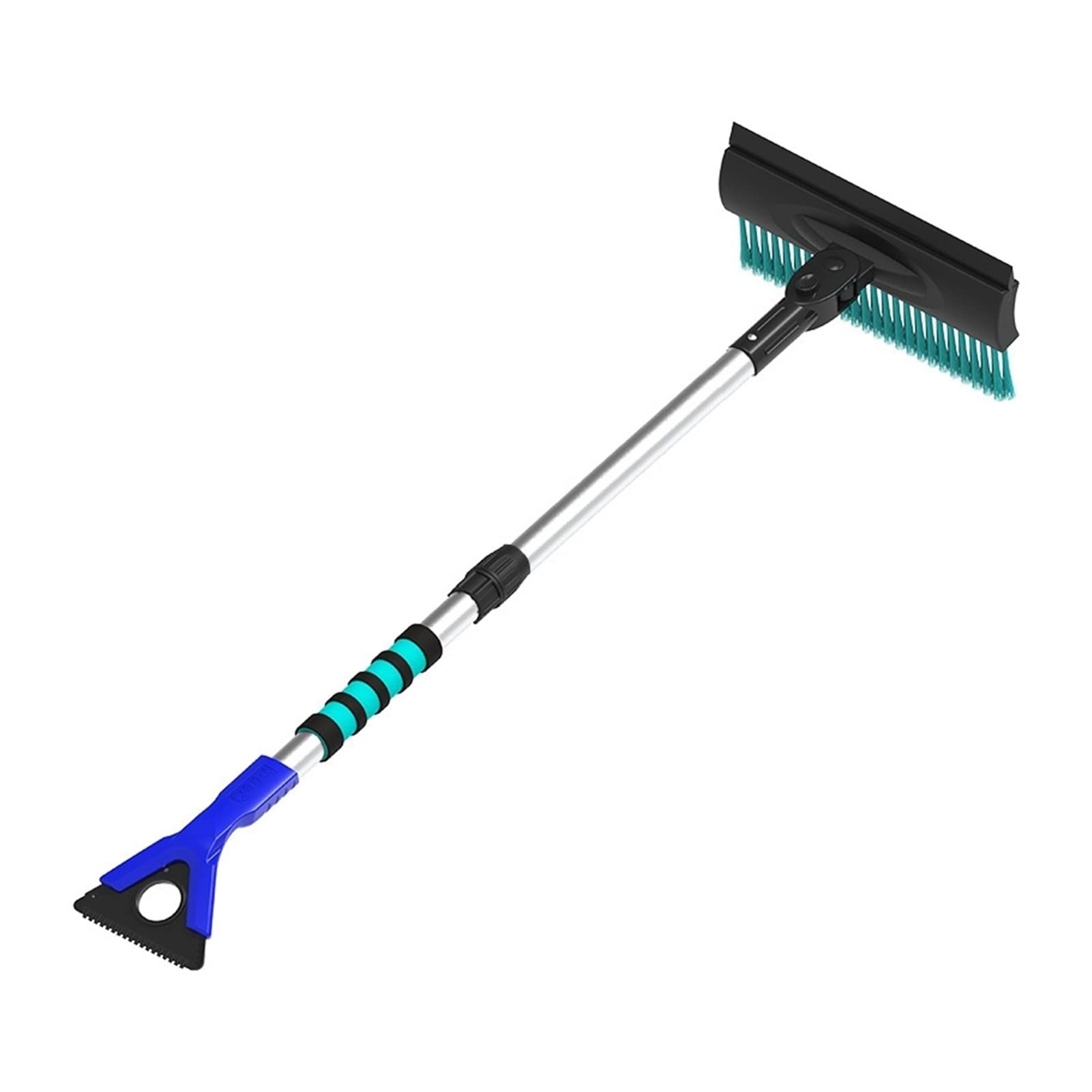 Extendable Snow Shovel with Ice Scraper & Snow Brush - Car Windshield Cleaner for Winter - Heavy Duty Water Remover & Frost Scraper Tool for Auto, Truck & SUV - Perfect for Snowy Driveways & Parking Lots