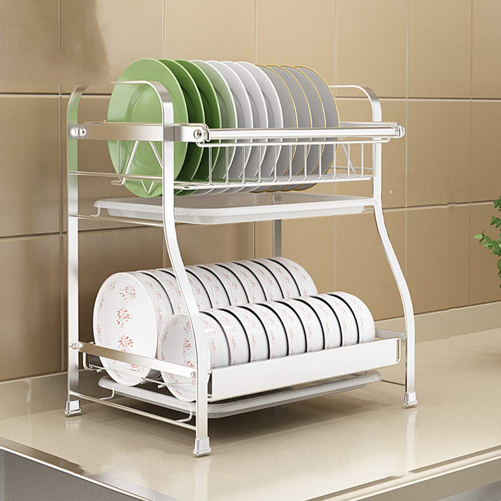GAXQFEI Dish Drain Rack - Wall Mount Kitchen Storage for Tableware & Utensils - Space Saving Organizer