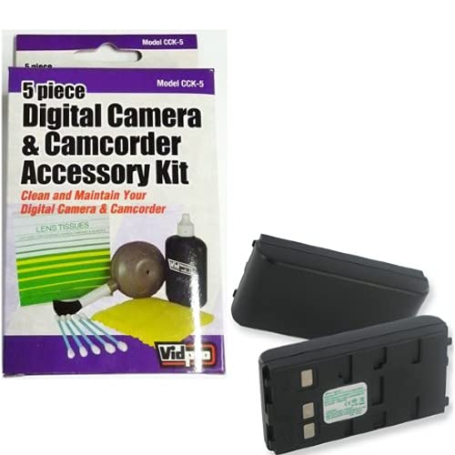 Synergy Digital Accessory Kit for Panasonic B4 Interchangeable Lens Camcorder - Includes ZELCKSG Cleaning Kit & EM-BNH-150-2.1 Battery | Professional Video Camera Accessories for Filmmaking, Broadcast & Studio Production