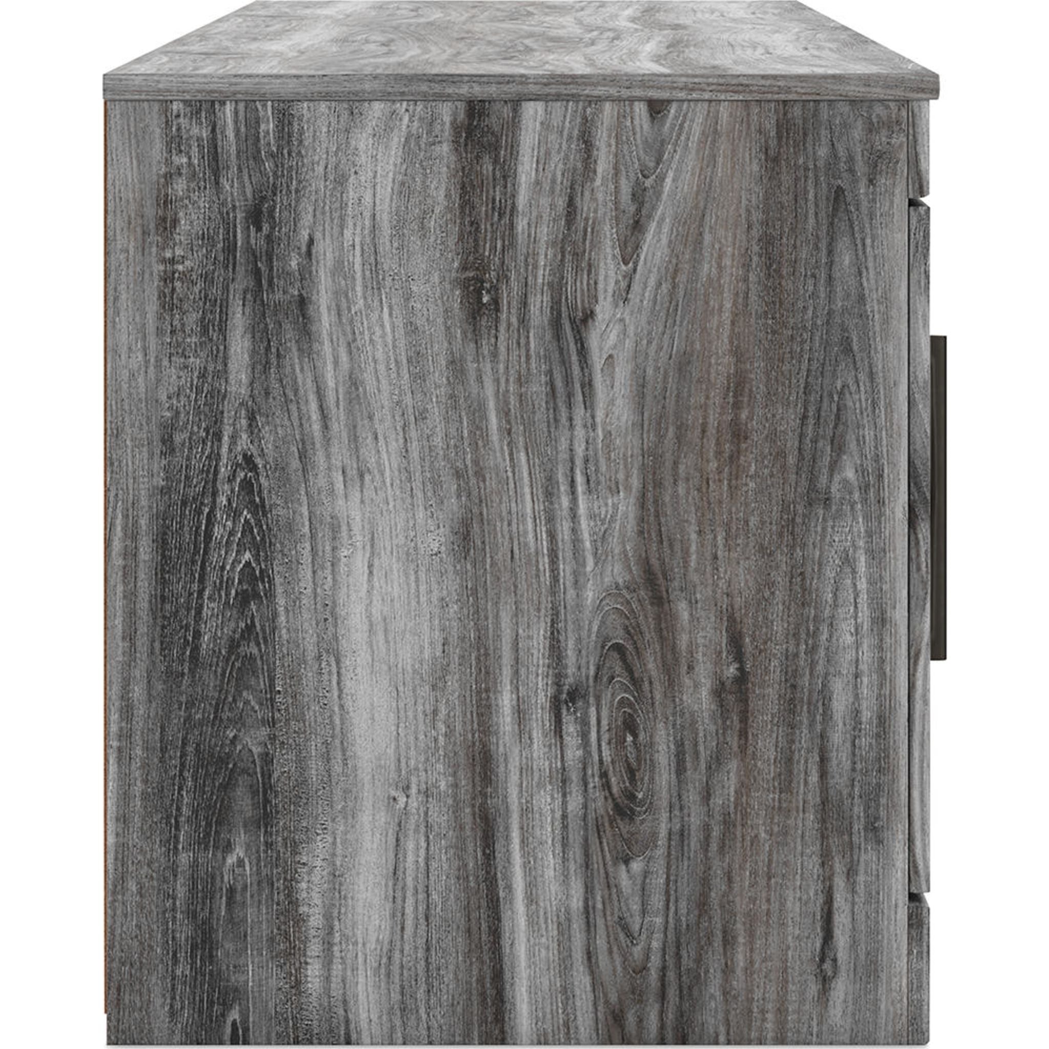Baystorm TV Stand for Flat Screen TVs - Modern Gray TV Console with Storage Shelf - Perfect for Living Room, Bedroom & Home Theater Setup
