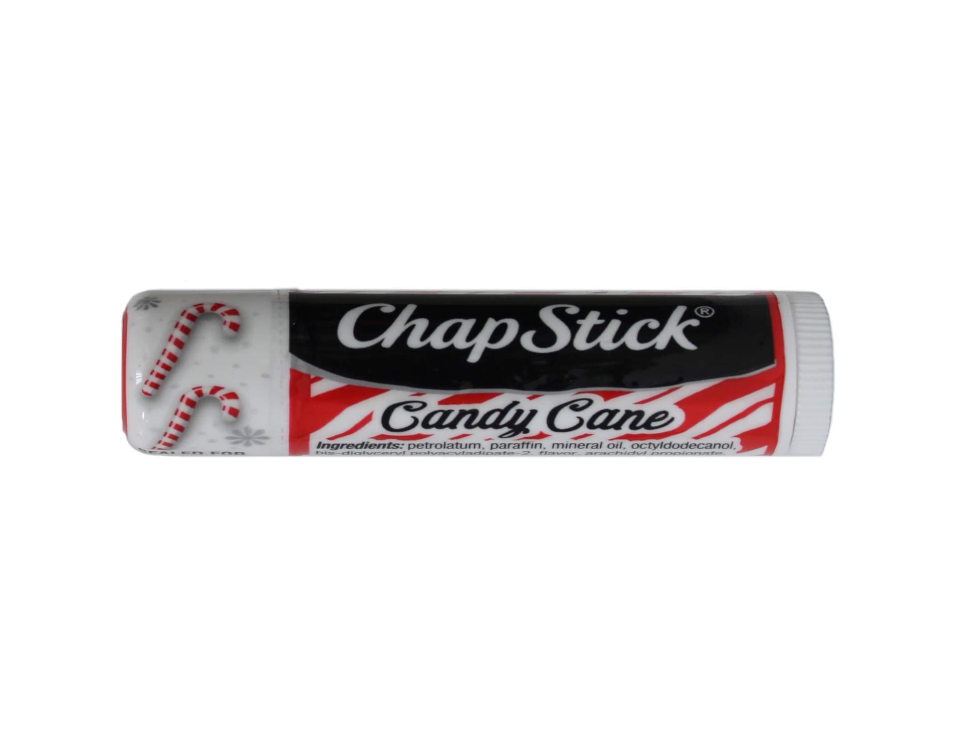 Candy Cane Flavored Lip Balm - Moisturizing Chapstick for Dry Lips - Holiday Gift Idea for Christmas Stocking Stuffers & Winter Skincare