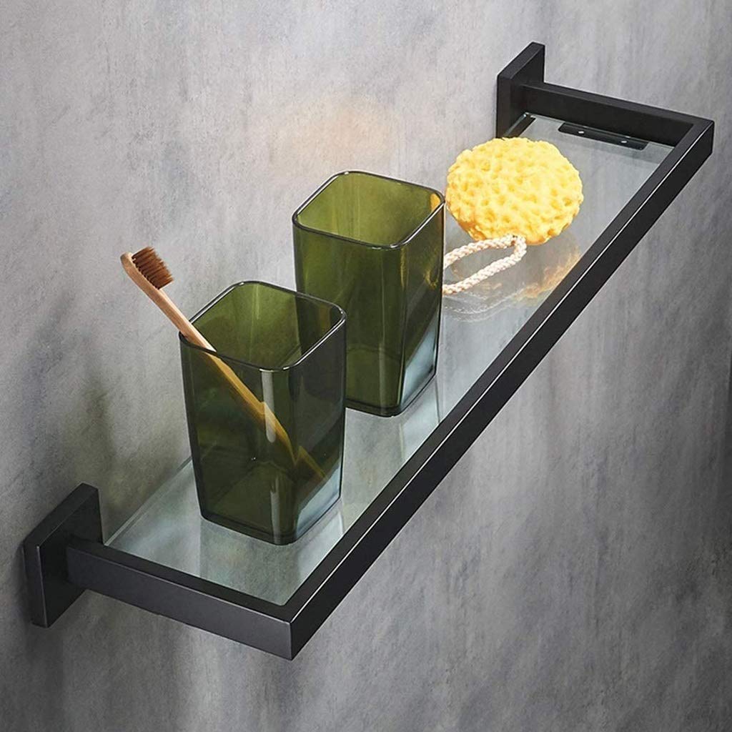 Stainless Steel Wall Mounted Bathroom Shelf - Rustproof Storage Rack for Shower Organizer, Towel Holder & Bath Accessories | Perfect for Small Bathroom Space Saving & Home Organization