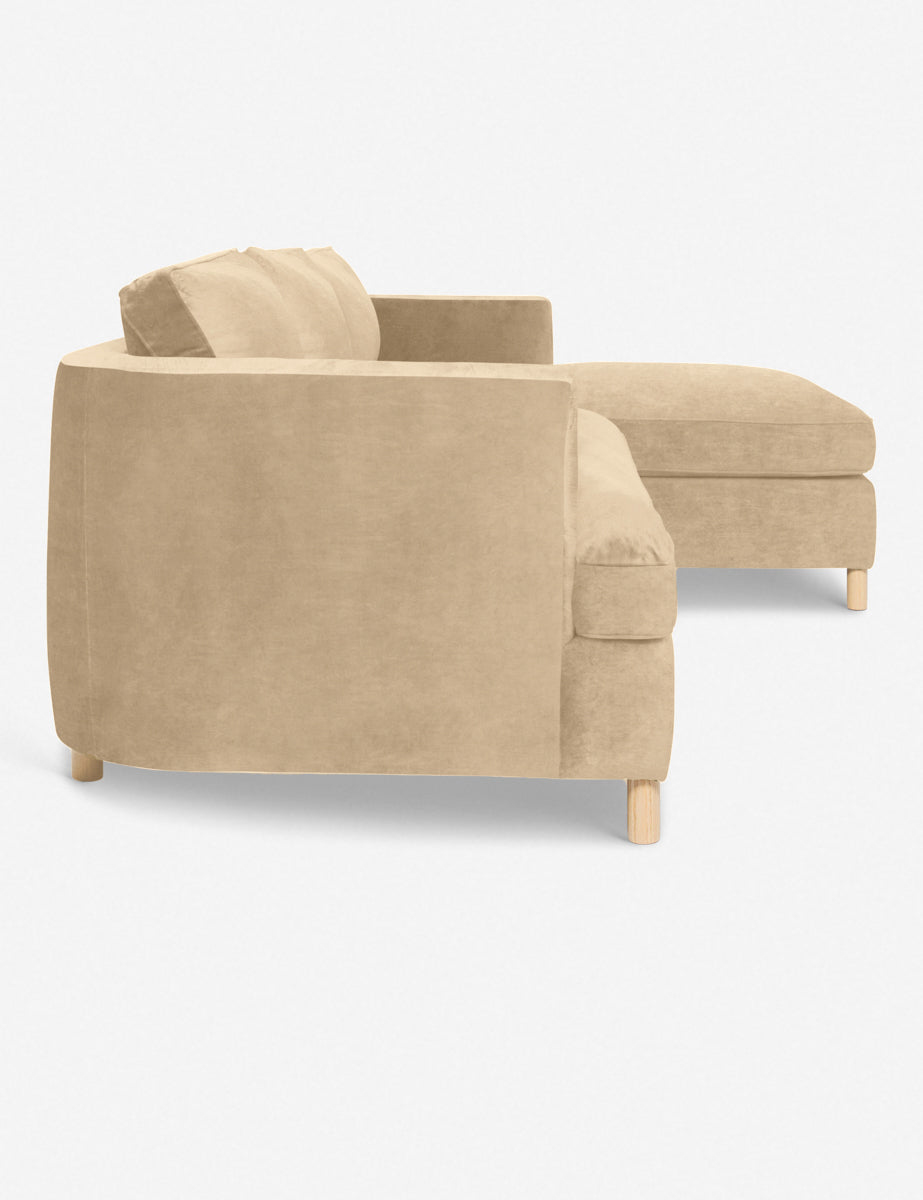 Belton Sectional Sofa by Ginny Macdonald - Modern L-Shaped Couch for Living Room, Family Room & Lounge | Comfortable Fabric Upholstery