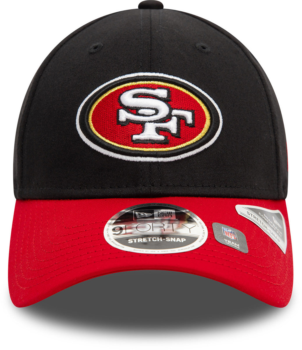 San Francisco 49ers New Era 9Forty Stretch Snapback NFL Team Cap - Official Licensed Football Hat for Men & Women - Perfect for Games, Tailgating & Fan Gear Collection