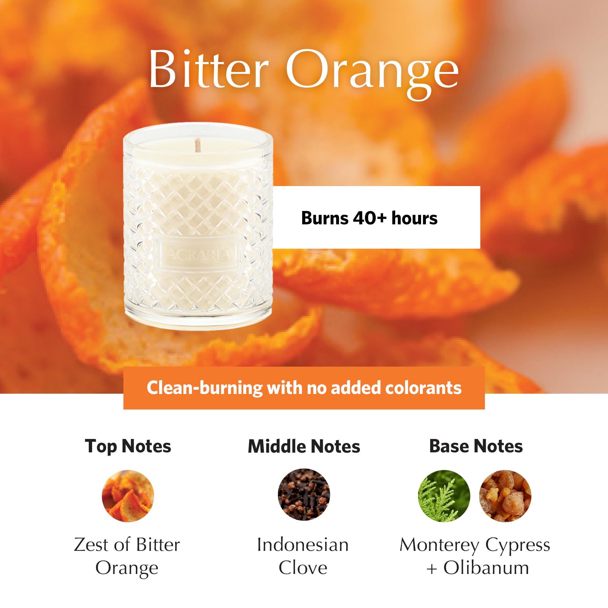 AGRARIA Premium Scented Soy Wax Candles - Long-Lasting Vegan Home Fragrance Candles for Relaxation, Meditation & Romantic Ambiance - Elegant Gift Idea (7oz)