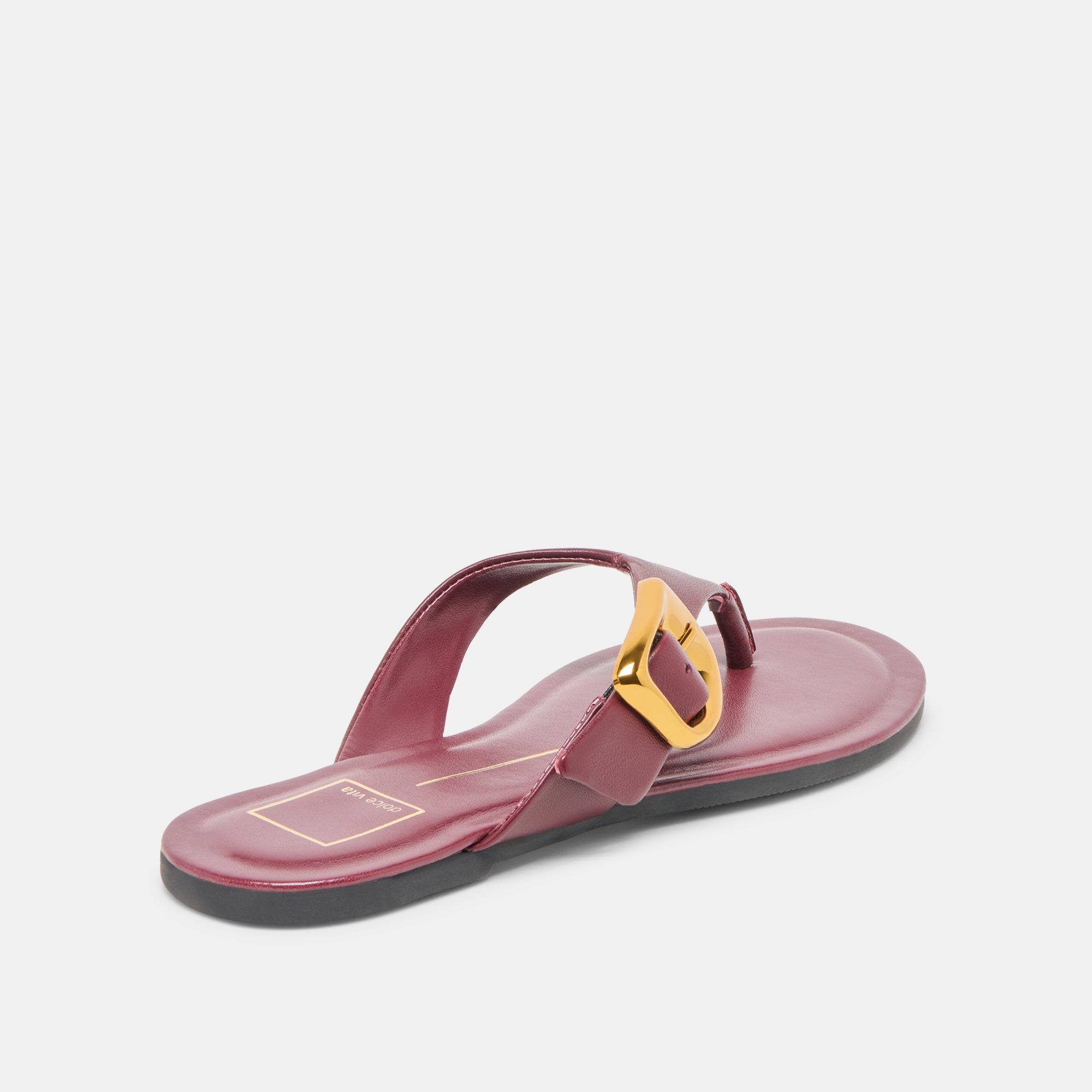 Rossa Women's Burgundy Leather Sandals - Comfortable & Stylish Casual Footwear for Summer, Beach, and Outdoor Activities