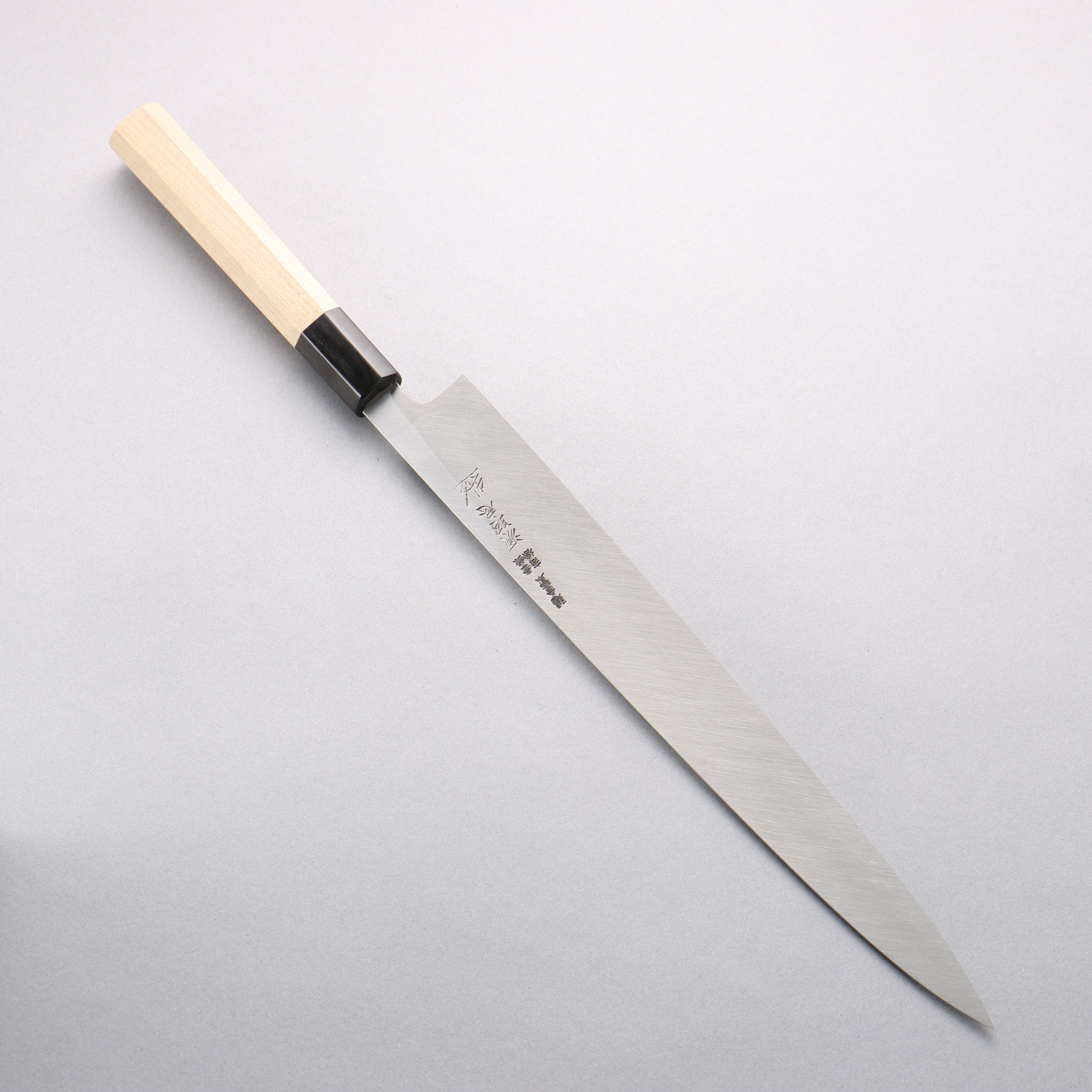 Premium Japanese Blue Steel No.1 Yanagiba Sushi Knife 300mm - Magnolia Wood Handle with Water Buffalo Horn Ferrule - Perfect for Sushi Chefs & Japanese Cuisine Preparation