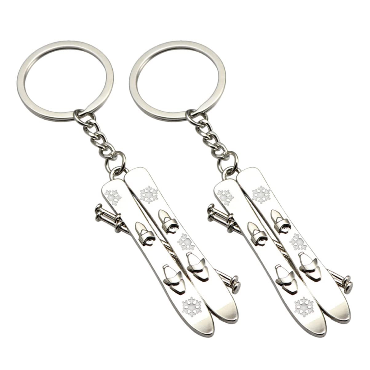 Snowboard Keychain - 2pcs for Snowboarders & Skiers Gear