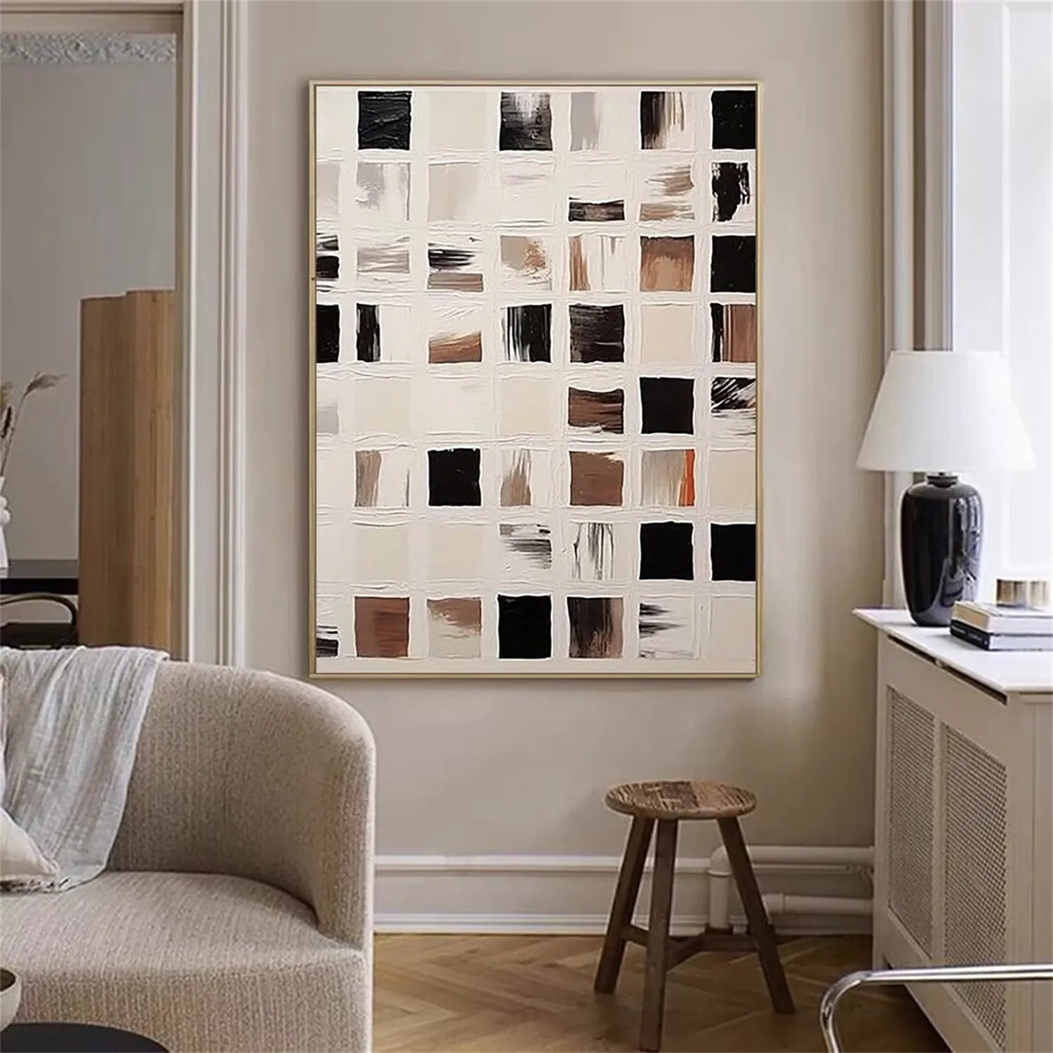 Abstract Tranquility Art Painting #WS143 - Modern Wall Decor for Living Room, Bedroom & Office - Handmade Canvas Artwork for Home & Office Decor