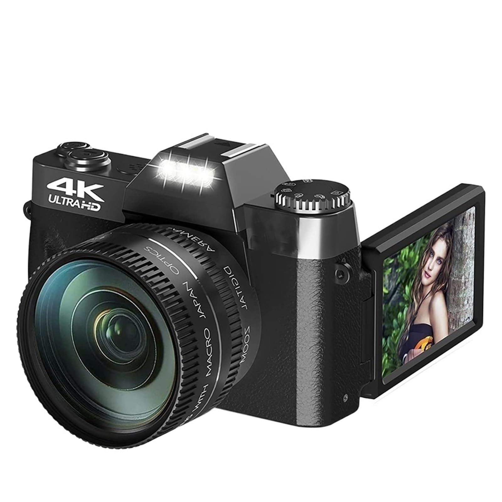 4K WiFi Digital Video Camera - 48MP Vlogging Camera with 3