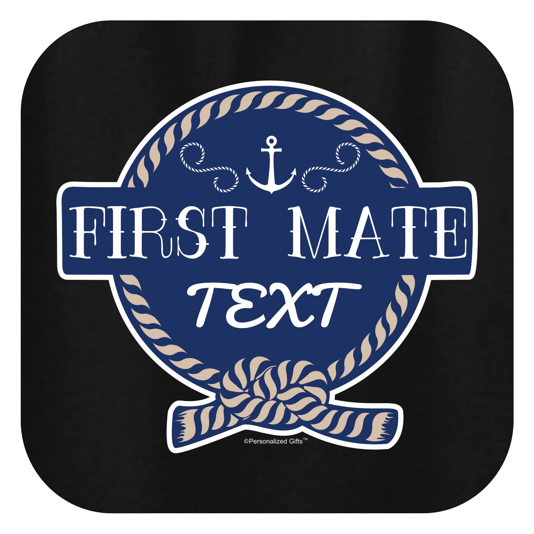 Custom Personalized Boat First Mate Sailing Boating T-Shirt - Perfect Gift for Sailors & Nautical Enthusiasts | Ideal for Sailing Trips, Boat Parties & Marine Events