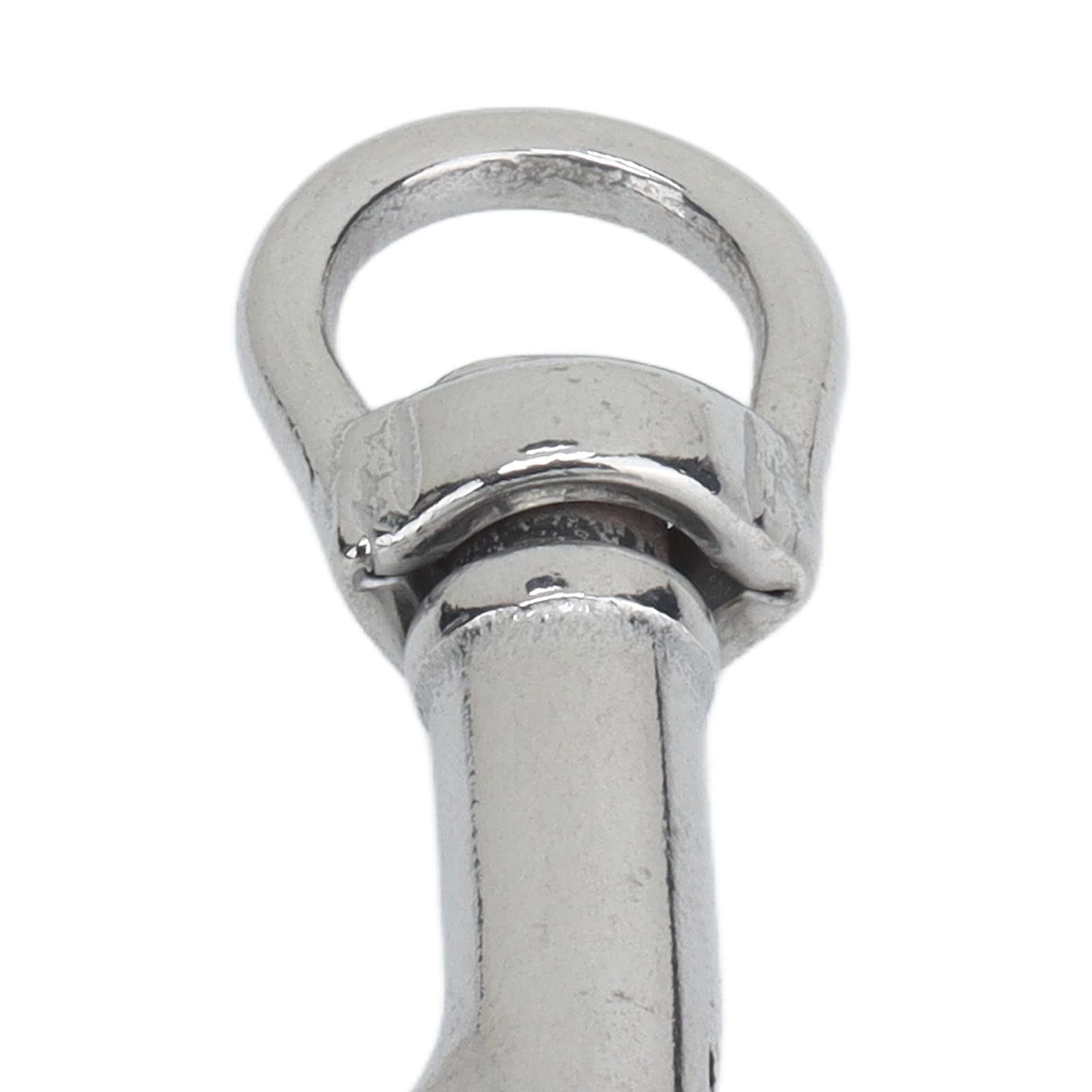 Fafeicy 2Pcs Single Ended Swivel Eye Bolt Snap Hooks - Marine Grade 316 Stainless Steel Diving Clips for Scuba Gear, Boat Accessories & Underwater Equipment