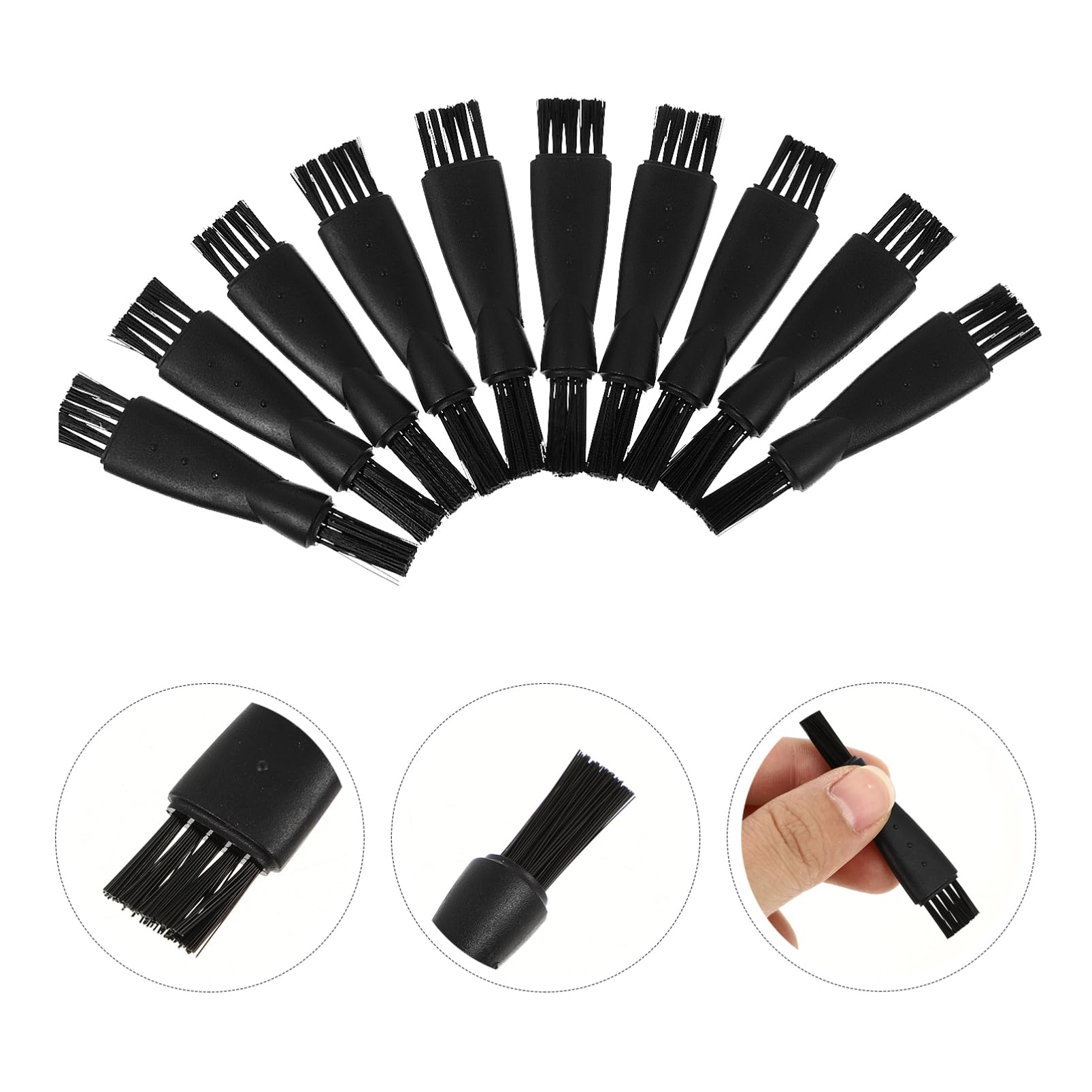 10pcs Electric Shaver Cleaning Brush Kit for Men - Durable Razor Brush Replacement for Electric Shavers | Easy to Use | Perfect for Home & Travel Grooming