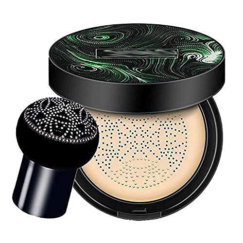 **SUNISA BB & CC Cream Full Coverage Natural Foundation for All Skin Types - Mushroom Head Air Cushion 20g, Studio Fix Compact Powder & Green Tea Stick Mask (Pack of 4) - Perfect for Daily Makeup & On-the-Go Touch-Ups**