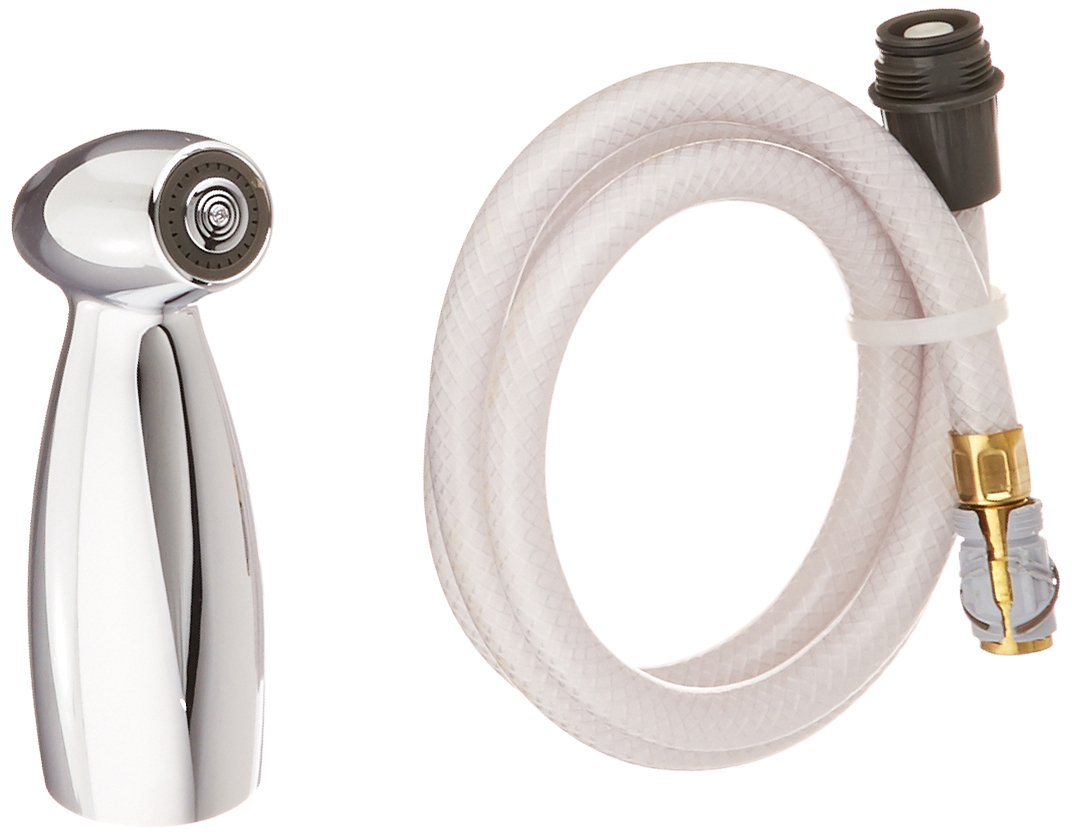 Delta Faucet RP40384 Chrome Kitchen Sink Sprayer and Hose Assembly with Spray Support - Perfect for Dishwashing and Food Prep in Modern Kitchens